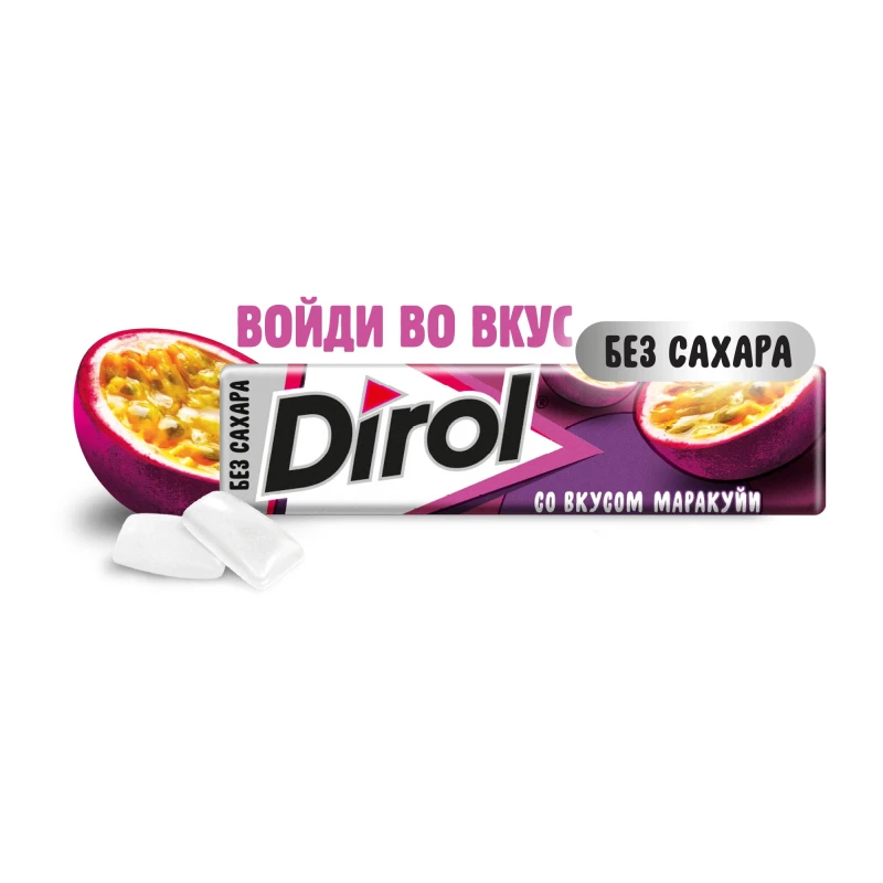 Жевательная резинка Дирол Маракуйя 13,6 г