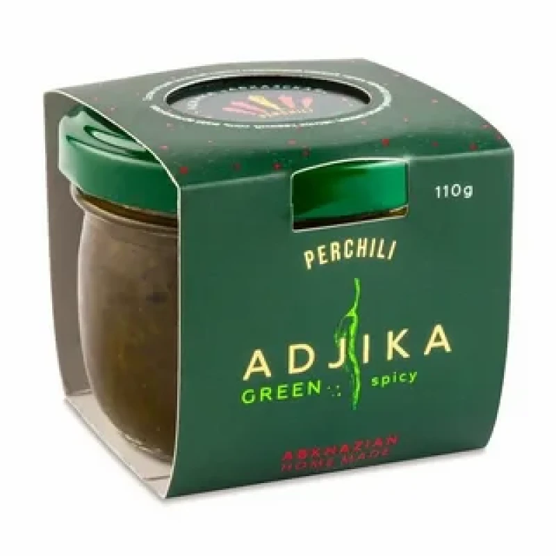 Аджика Абхазская острая зелёная Perchili 110 г