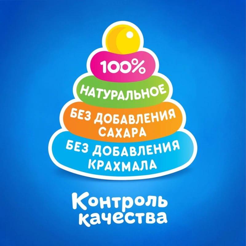 Пюре Агуша Pouch-pack яблоко-груша-банан-манго (с 6 мес) 90 г