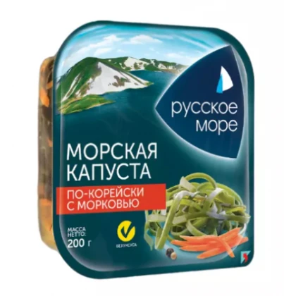 Морская капуста по-корейски с морковью Русское море