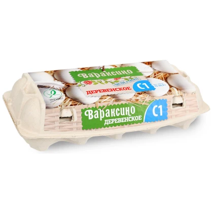 Яйцо Деревенское Вараксино С1 10шт