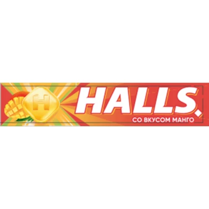 Кармель леденцовая HALLS со вкусом манго