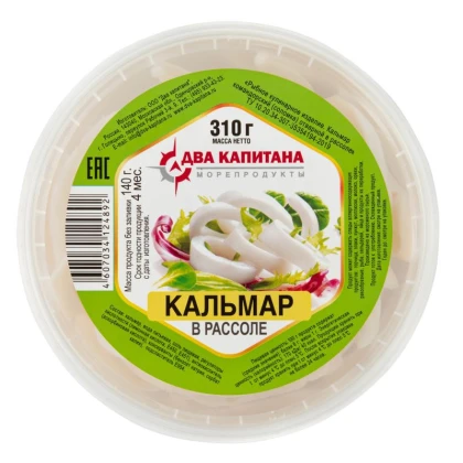 Кальмар в рассоле Два Капитана