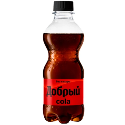 Напиток сильногазированный Добрый Кола без сахара, 0,3 л, ПЭТ