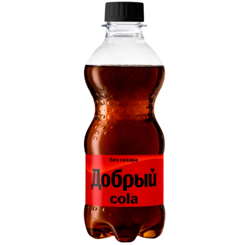 Напиток сильногазированный Добрый Кола без сахара, 0,3 л, ПЭТ