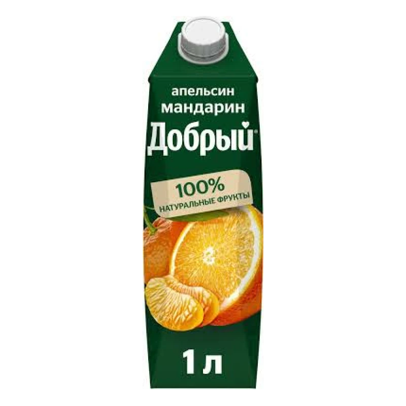 Напиток сокосодержащий Добрый Апельсин-Мандарин 1л ТП