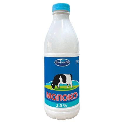 БЗМЖ Молоко Экомилк 2,5% ПЭТ