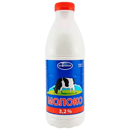 Молоко пастеризованное Экомилк 3,2%