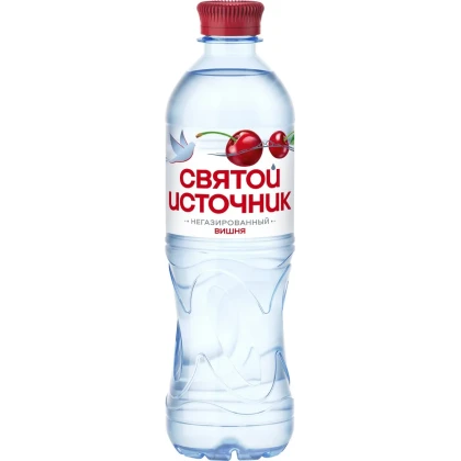 Вода природная Святой Источник негазированная со вкусом вишни