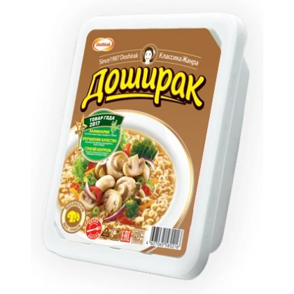 Лапша Доширак быстрого приготовления со вкусом грибов