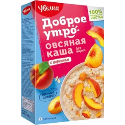 Каша Увелка овсяная с персиком