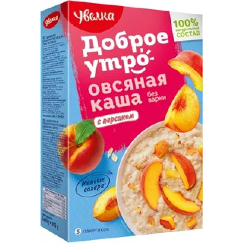 Каша Увелка овсяная с персиком 40 г
