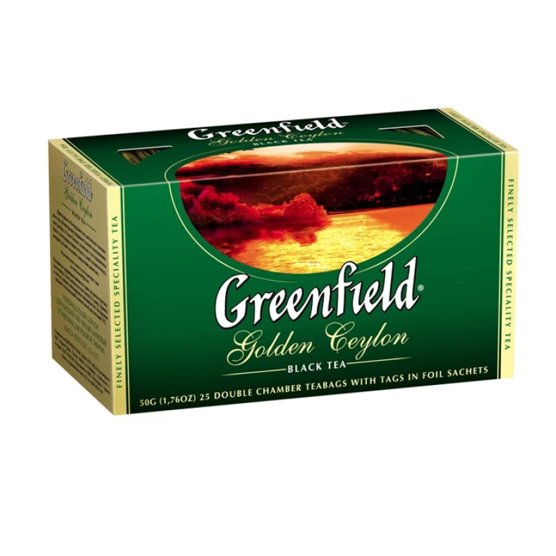 Чай чёрный Greenfield Golden Ceylon в пакетиках, 25 шт.