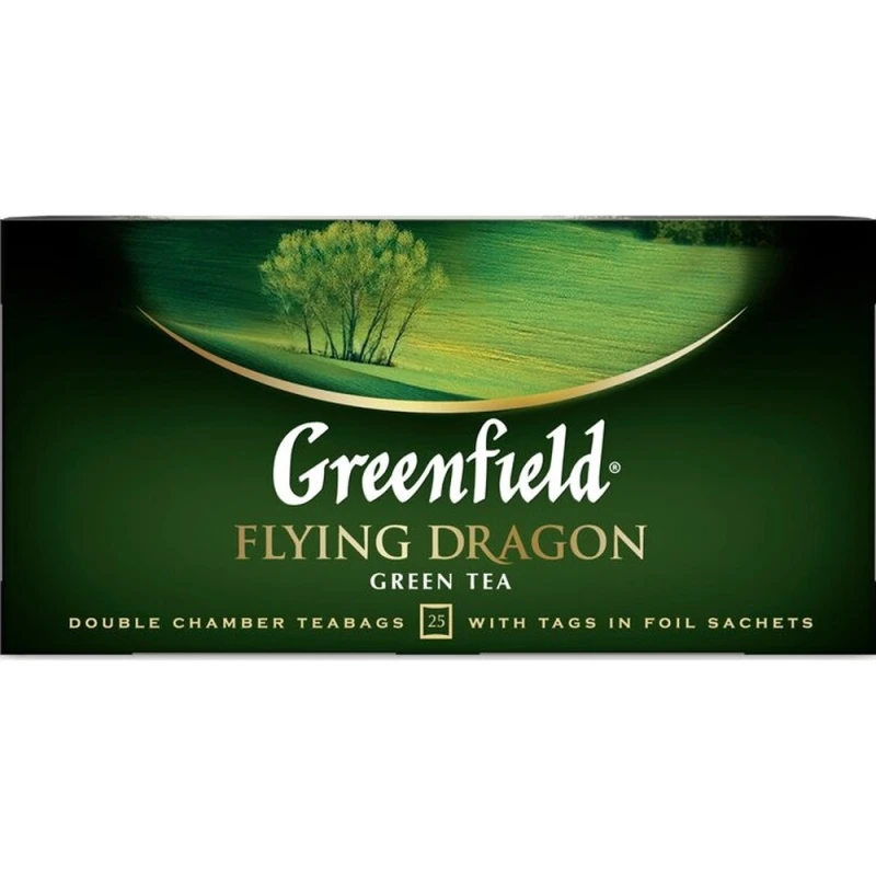 Чай Greenfield Flying Dragon зеленый, 25 пакетиков