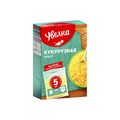 Крупа кукурузная Увелка 5 пакетиков по 80 г