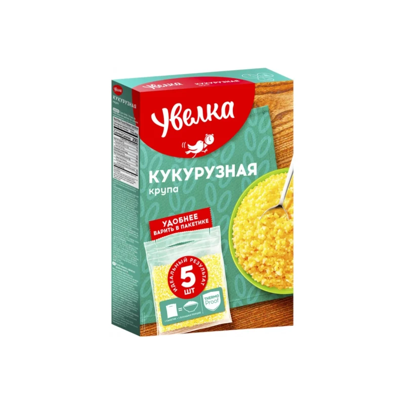 Крупа кукурузная Увелка 5 пакетиков по 80 г — купить в Гастроном Центральный