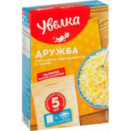Крупа Дружба Увелка 5 пакетов по 80 г