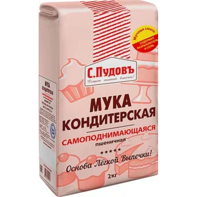 Мука Пудов самоподнимающаяся 2 кг