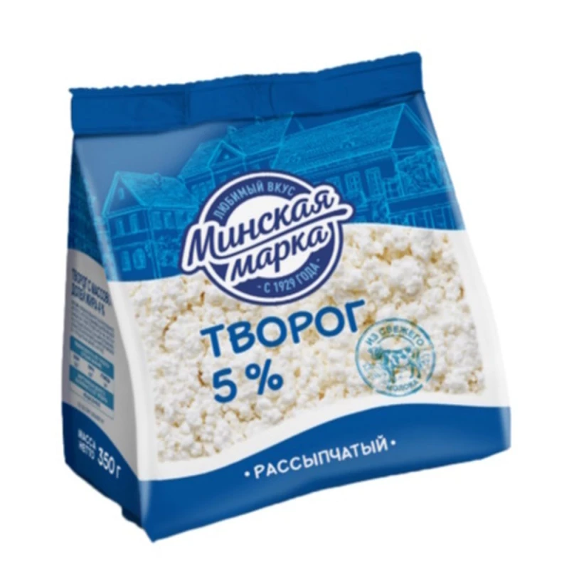 Творог БЗМЖ "Минская марка" 0,5% 350 г