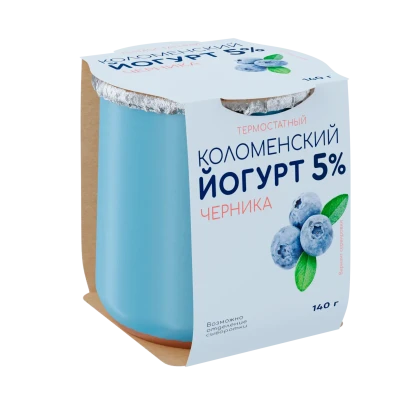 БЗМЖ Йогурт черника терм. Коломенский 5%