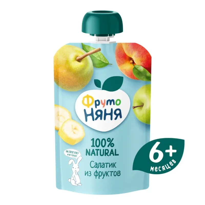 Пюре ФрутоНяня фруктовое Салатик из фруктов 90 г