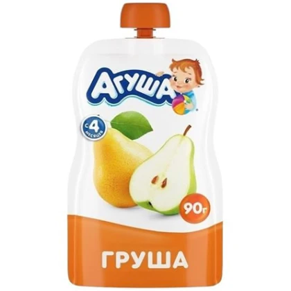 Пюре Агуша Pouch-pack груша (с 4мес) 90 г