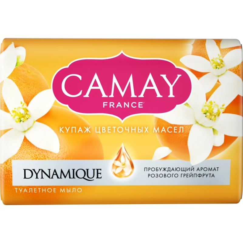 Мыло туалетное Camay Динамик (Розовый грейпфрут), 85 г