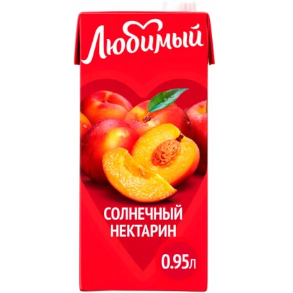 Нектар Любимый Солнечный нектарин яблоко-персик и нектарин с мякотью