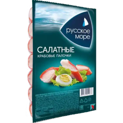 Крабовые палочки салатные Русское Море охлажденные