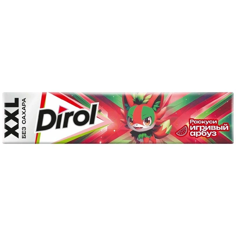 Жевательная резинка без сахара Dirol XXL Арбузная свежесть 19 г
