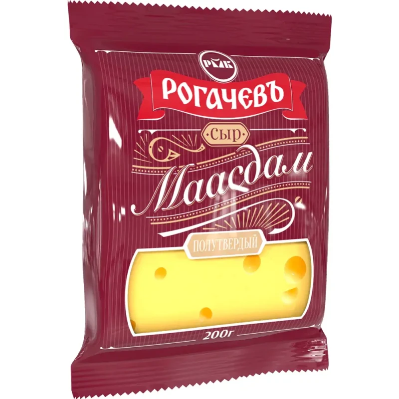 Сыр Рогачев Маасдам 45% 200 г