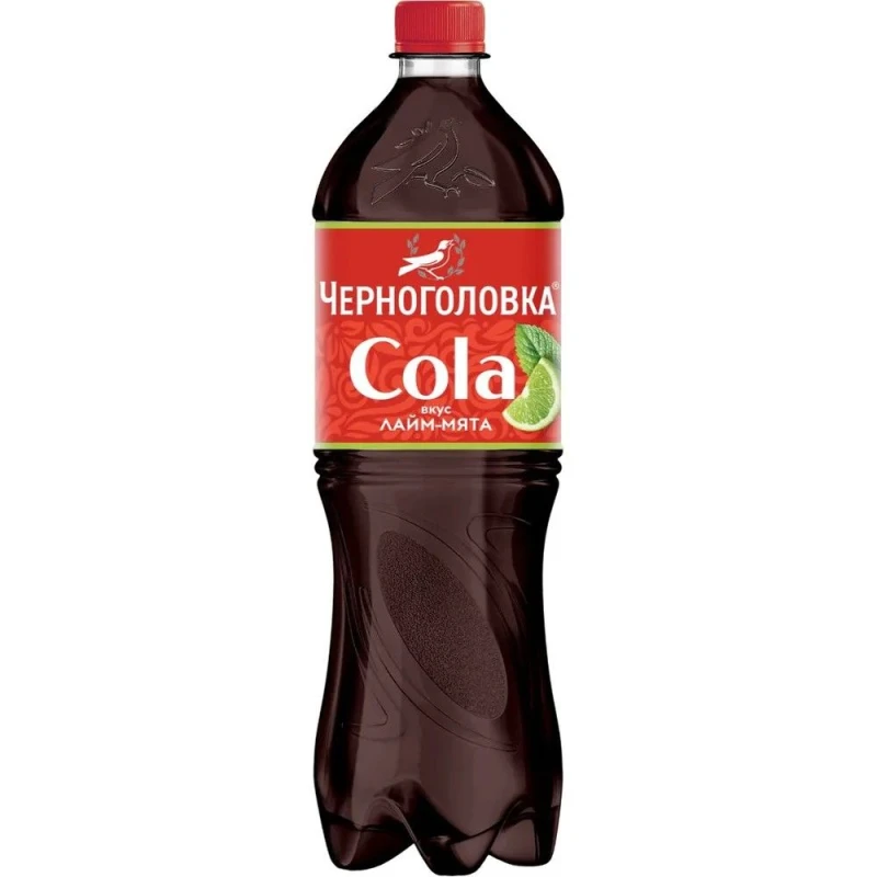 Напиток сильногазированный безалкогольный Черноголовка Кола Лайм-мята, 1 л