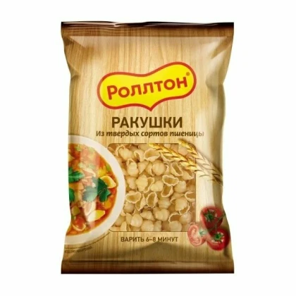 Макаронные изделия Роллтон ракушки с оливковым маслом
