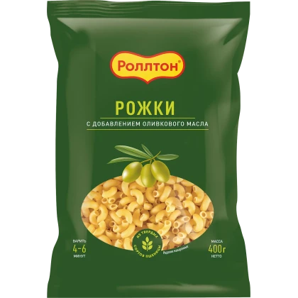 Макаронные изделия Роллтон рожки с оливковым маслом