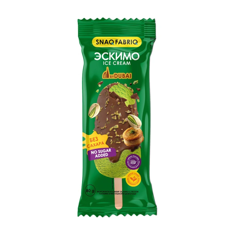 Мороженое Снэг Фабрик эскимо в шоколаде тесто катаифи/фисташки 80г
