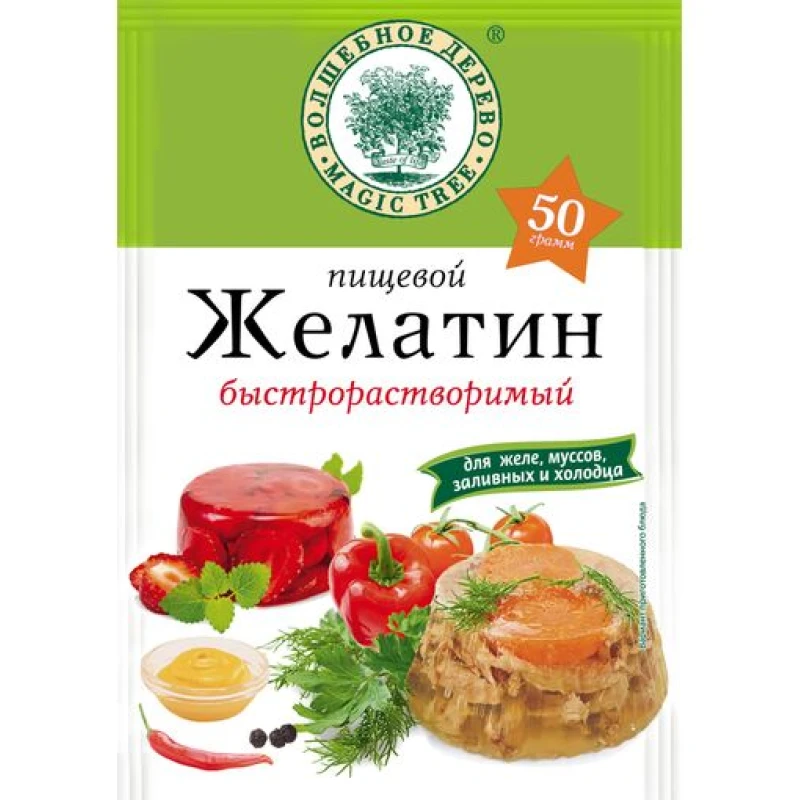 Желатин пищевой 50 г — купить в Гастроном Центральный
