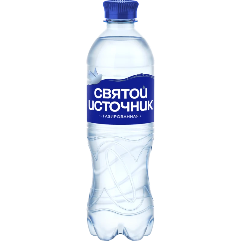 Вода минеральная Святой Источник газированная 0.5 л