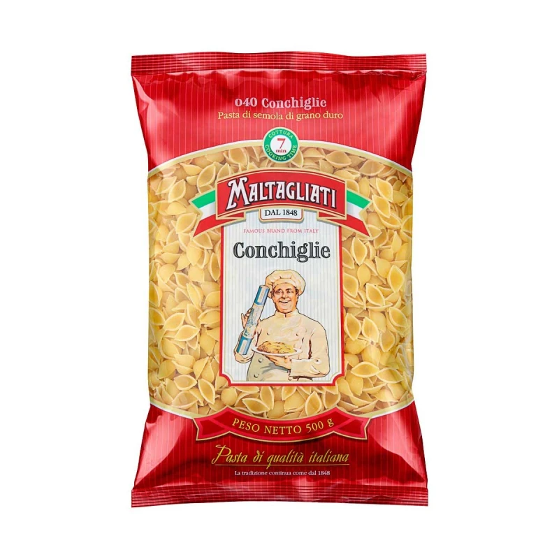 Макароны Maltagliati Conchigline №040 ракушки мелкие 500 г