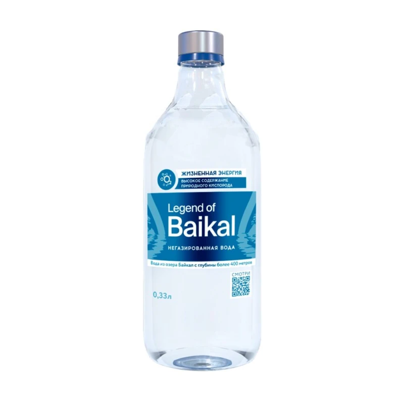 Вода Legend of Baikal негазированная стекло 0,33 л