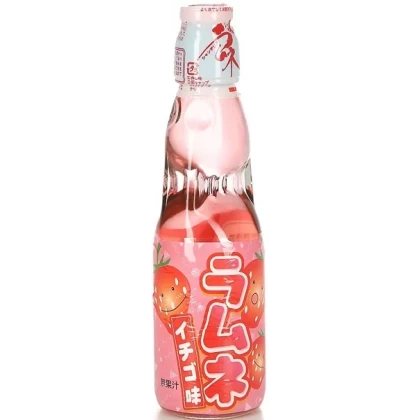 Лимонад Ramune клубника газированный 200мл ст/б