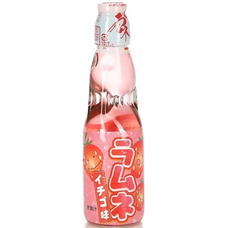 Лимонад Ramune клубника газированный 200мл ст/б