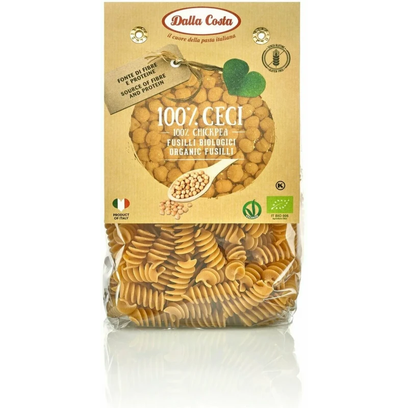 Макаронные изделия из нутовой муки Dalla Costa Фузилли БИО 250 г