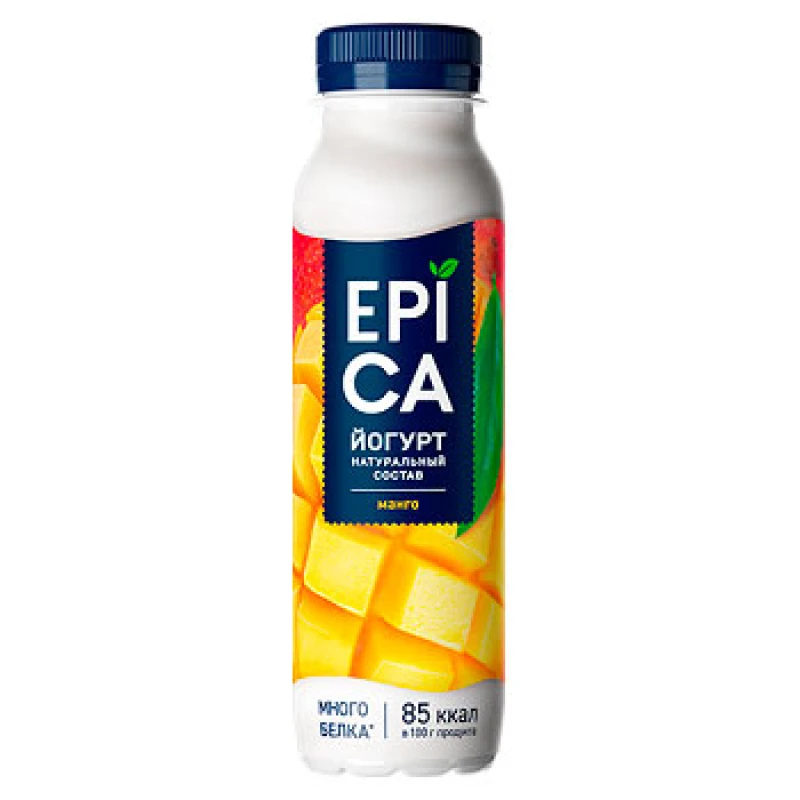БЗМЖ Йогурт питьевой EPICA Манго 2,5% 260г бут