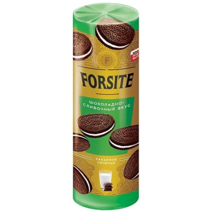 Печенье сахарное FORSITE Сэндвич с шоколадно-сливочным вкусом