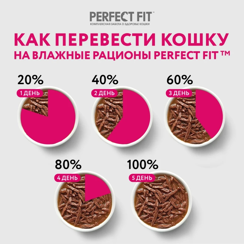 Корм д/кошек Перфект Фит д/котят Курица 75г
