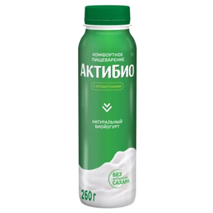 БЗМЖ АктиБио Биойогурт питьевой натуральный 1,8%