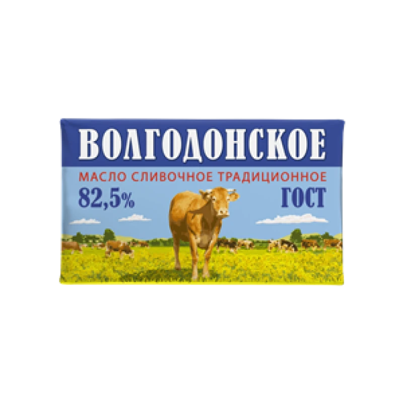 Масло сливочное Белый Медведь Волгодонское 82,5% ГОСТ Фольга 120 г