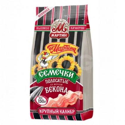 Семечки От Мартина полосатые с беконом
