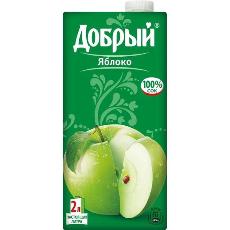 Нектар Добрый Деревенские яблочки 2 л