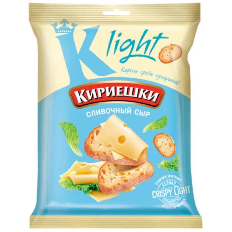 Сухарики Кириешки Лайт сливочный сыр 80 г